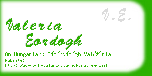 valeria eordogh business card